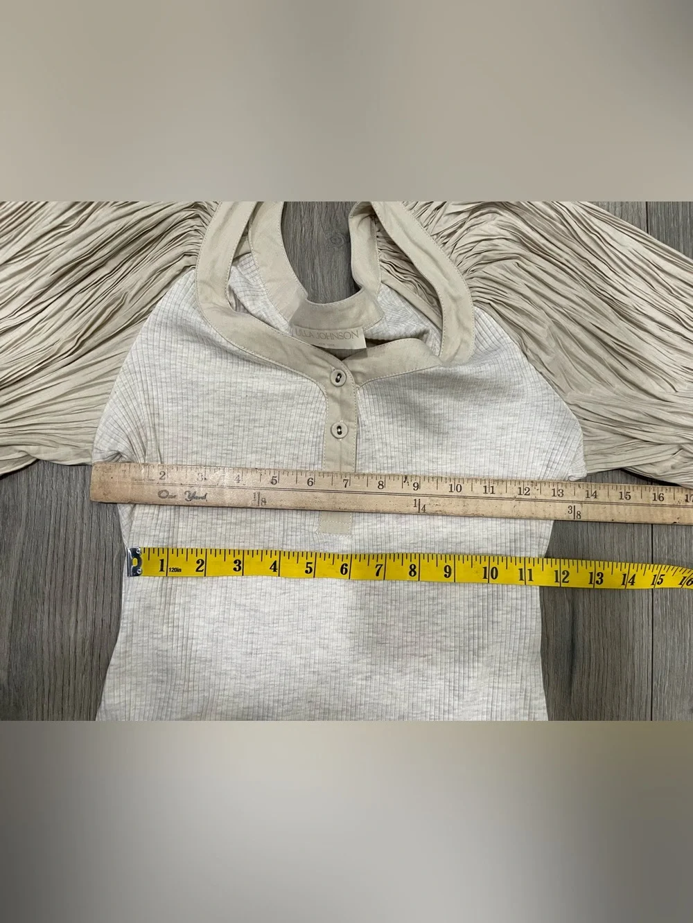 Ulla Johnson Marika Top in Cobblestone Size Small - Picture 8 of 10